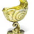 Venice, italy, probably late 17th-early 18th century, nautilus form cup