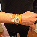 Le bracelet Boucle (orange) de Véronique