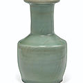 A small longquan celadon mallet-shaped vase, southern song dynasty (1127-1279)