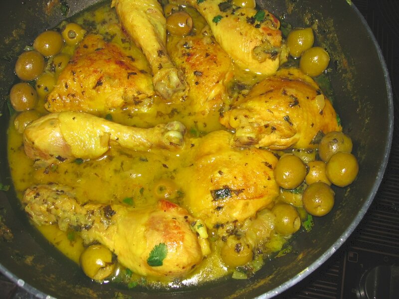 Tajine de poulet aux olives1