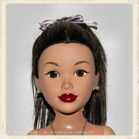 Transformation d'une poupée de type caucasien en type asiatique -  Transforming a Caucasian-type doll into Asian-style - Mon Mini Monde Magique
