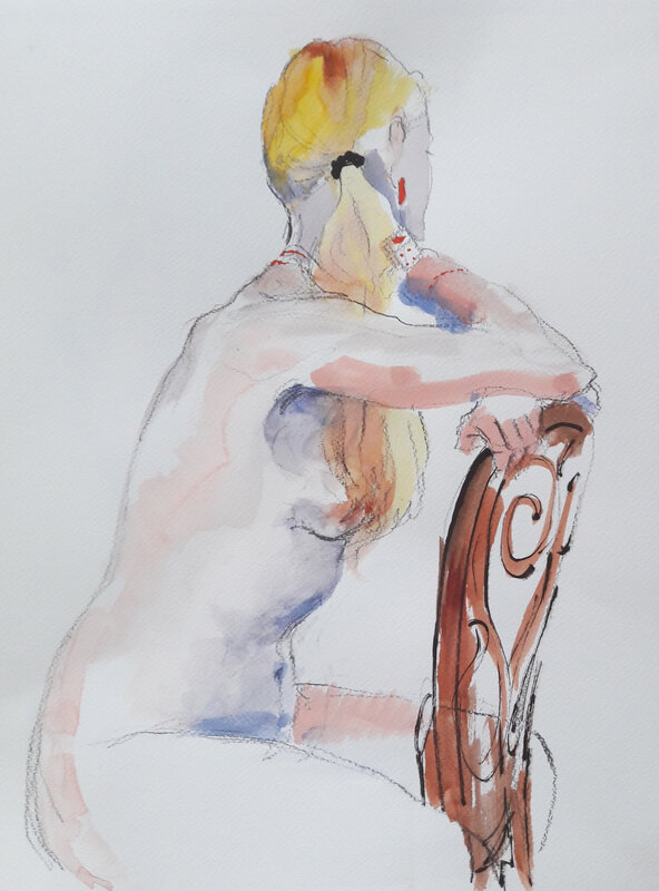 1-Alain Montoir Euzet nu aquarelle 40 x 30 (9)