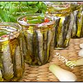 Anchois frais à l'huile d'olive et aromates méditéranéens