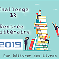 Challenge 1% rentrée littéraire 2019