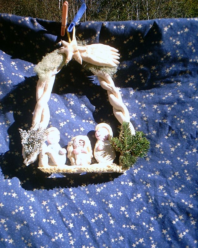 CRECHE EN PATE A SEL - Photo de CREATIONS DIVERS - Aux trésors d'Alice