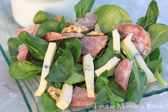 Salade De Mache A La Franc Comtoise Morbier Saucisse De Morteau