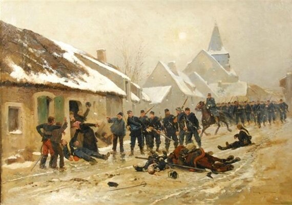 Detaille, en reconnaissance - Photo de Peintres français et la guerre de 1870 - Mémoire d&#39;Histoire