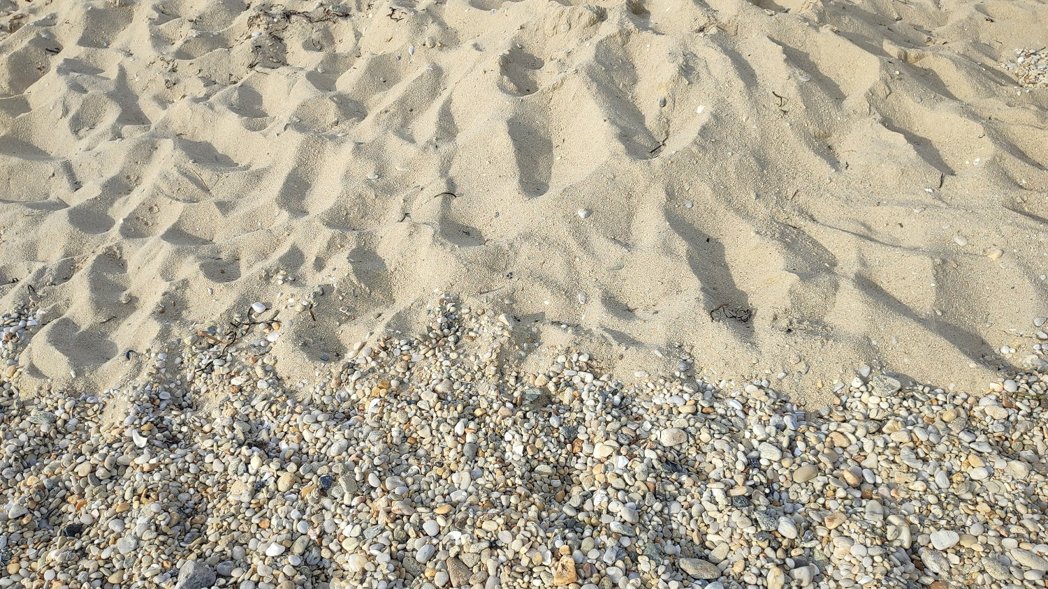plage de sable et de galets à Kerlannic