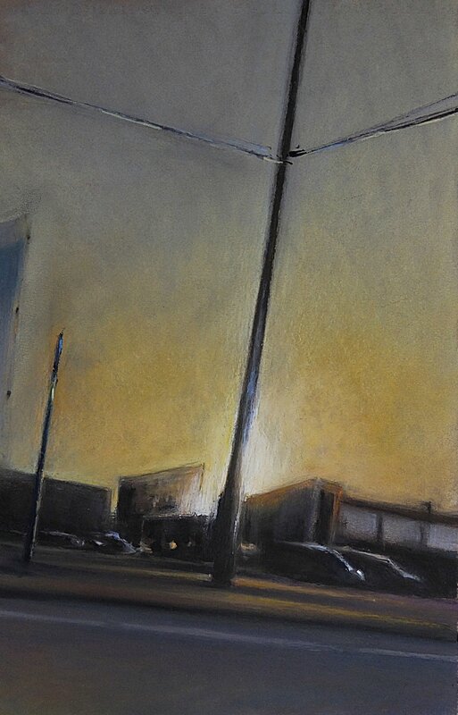 k nowhere 43 nov 2015, pastel à l'huile, 32 x 48 cm