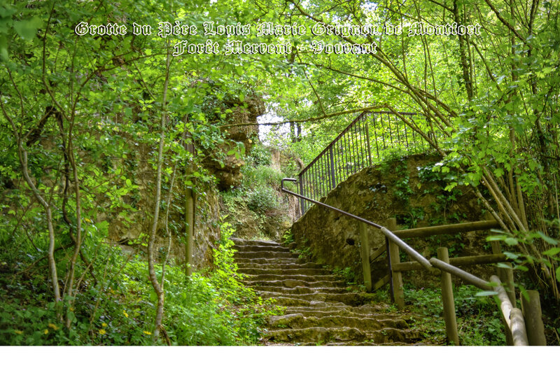 la grotte de la Roche aux faons louis grignon de montfort forêt de Mervent-Vouvant (2)