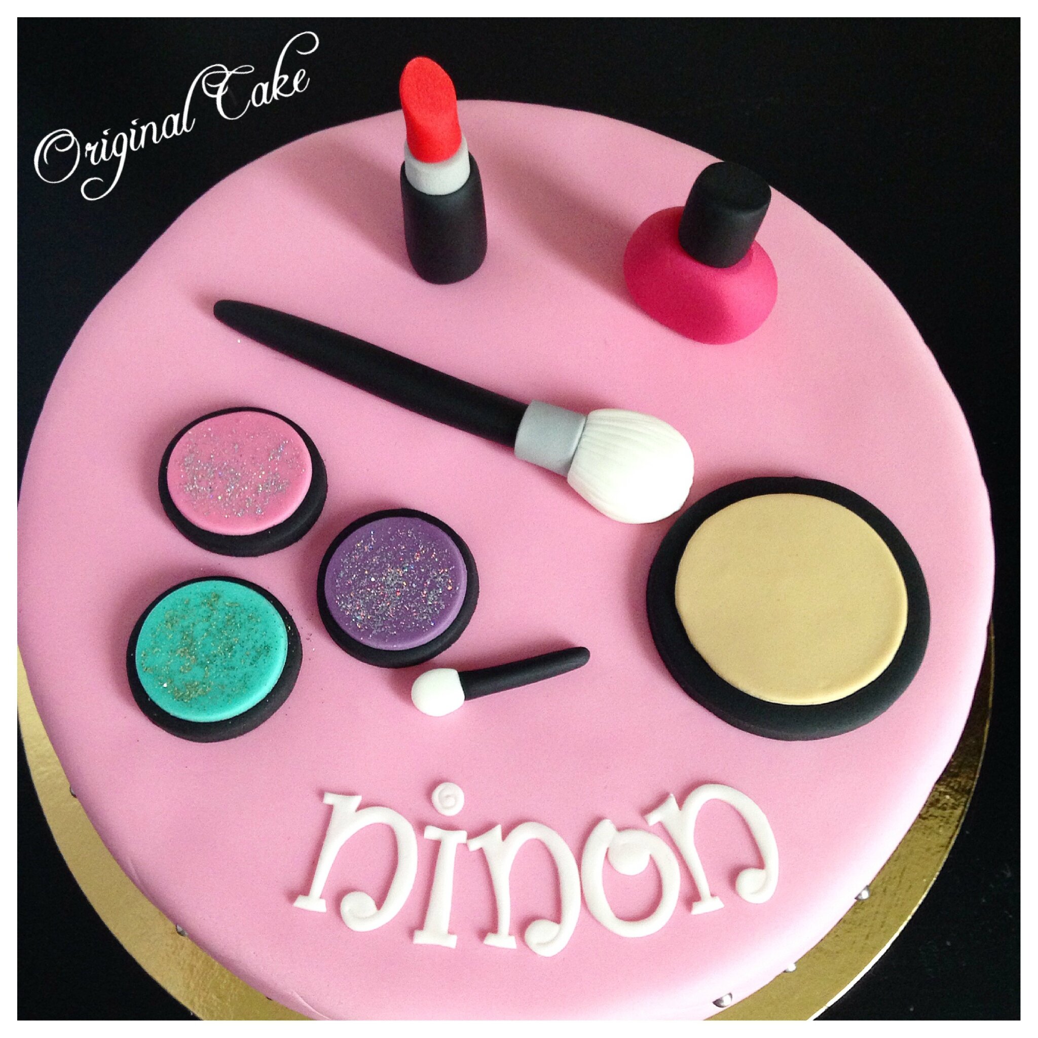 Gateau Theme Maquillage Original Cake