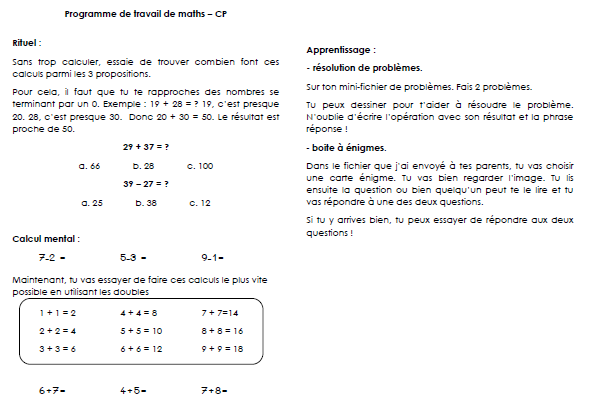 Continuite Pedagogique Mhm Cp Ce1 Module 15 Seance 6 Mardi 24 Mars L Ecole De Doddie