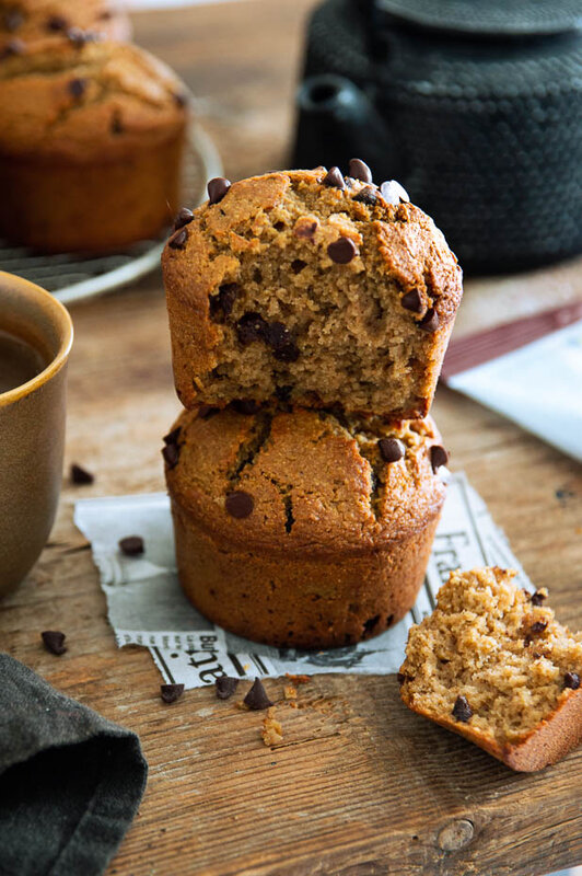 muffins healthy sans gluten chataigne amande chocolat 4