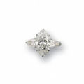 A 4.51 carats marquise-cut diamond ring