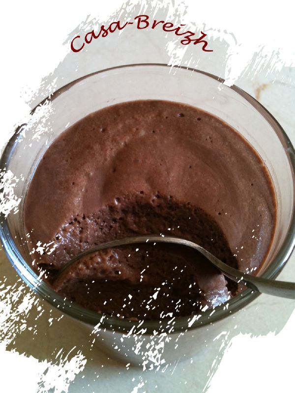 Mousse au chocolat à l'agar agar CasaBreizh