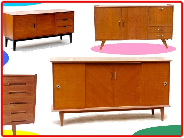 enfilade buffet vintage années 50