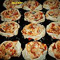 Pizzas roulées (recette personnelle)