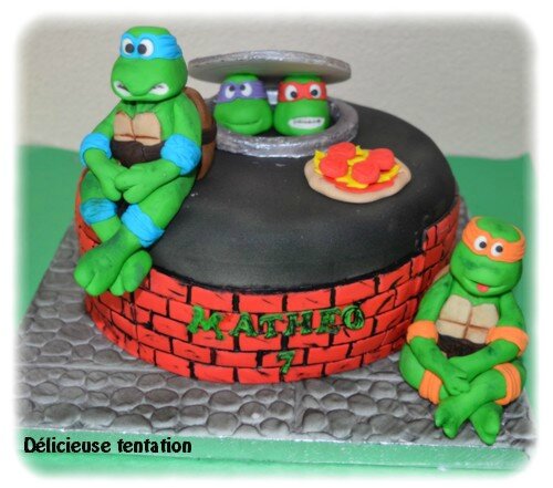Gâteau Tortues Ninja