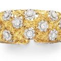 A diamond and gold bracelet, by buccellati