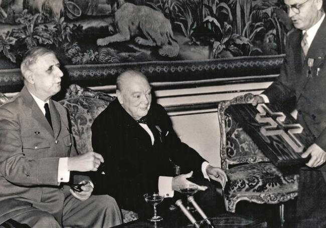 De Gaulle et Churchill