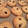 Cookies tahini et pépites de chocolat (sans gluten)