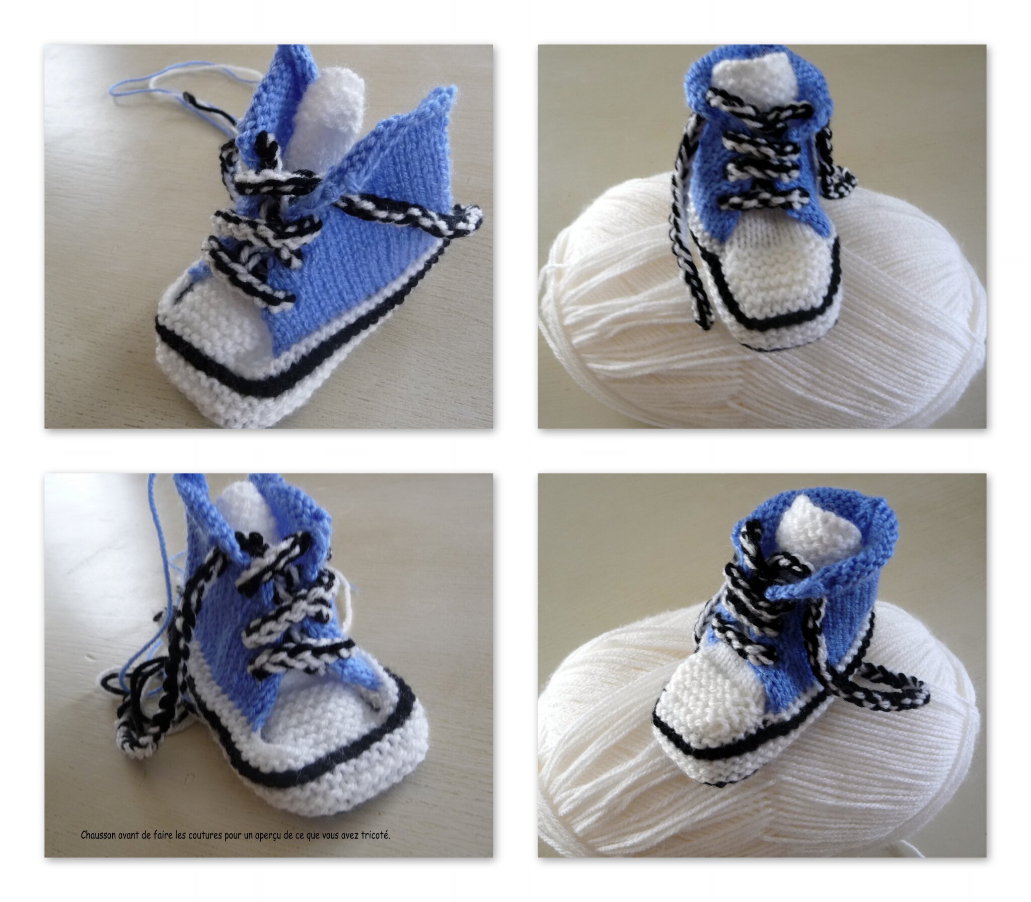 Chaussons baskets bébé - Modèles pour Bébé au Crochet