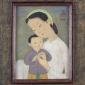 Mai thu (1906-1980) maternité: femme et enfant
