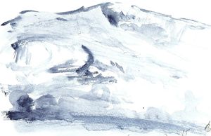 Bugey vu de Brangues indigo
