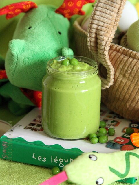 Puree De Petits Pois 4 6 Mois Made In Cooking