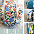 Nouveau tutoriel! la trousse iris et son rabat à double zip!!