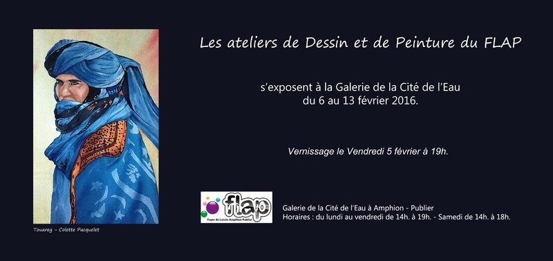 Flyer expo des Mille-Fleurs Flap logo