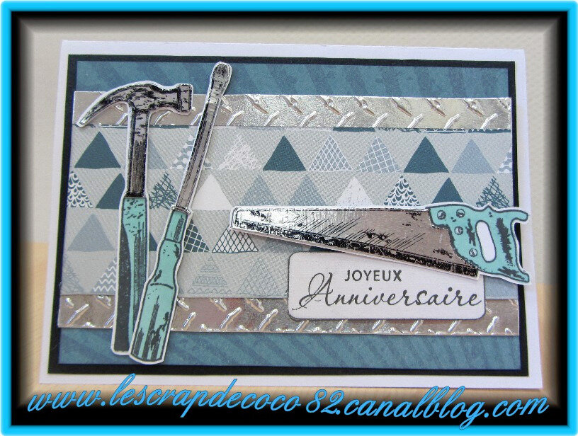 Carte Joyeux Anniversaire Outils Pour Mon Homme Le Scrap De Coco