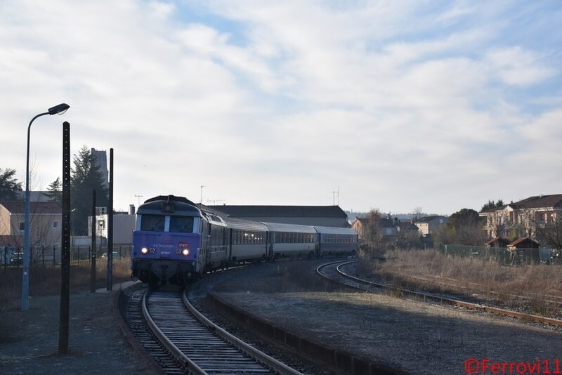 Le ParisRodezAlbi détourné De gare en ligne