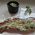 Côtes de porc et courgette fermiers sauce oseille du jardin et livarot aop 