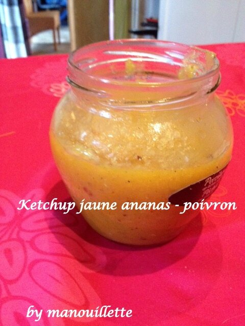 Ketchup jaune ananas - poivron - Par pure gourmandise
