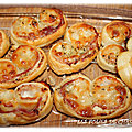 Palmiers tomate jambon