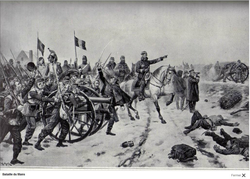 Orange, Chanzy à la bataille du Mans (1897)