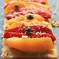 La recette des tartelettes aux deux poivrons et brousse en video