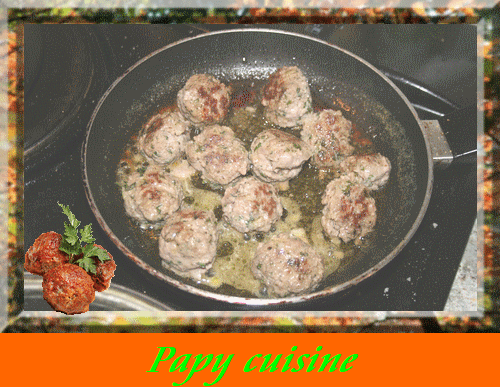 Cuisson des boulettes 5
