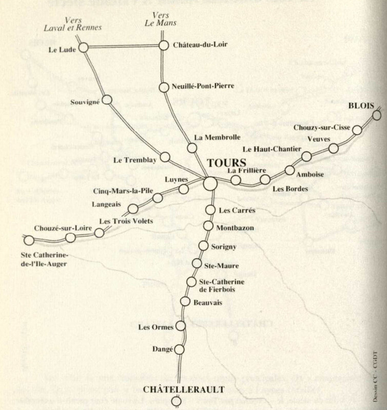 Les routes de Postes en Touraine à la fin du XVIIe siècle