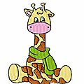 girafe foulard anïs