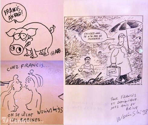 Brive dessins-de-charb-et-wolinski-au-restaurant-chez-francis_1897503
