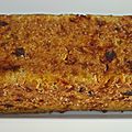Cake aux lentilles corail, carottes, raisins secs