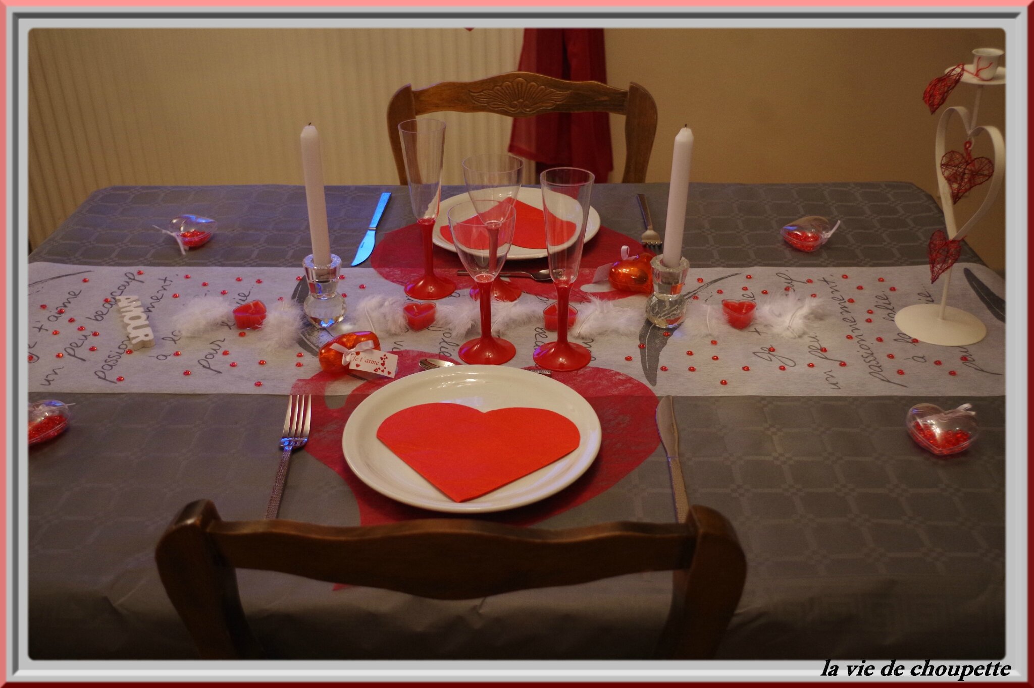 Nappe fête du coeur de la Saint-Valentin