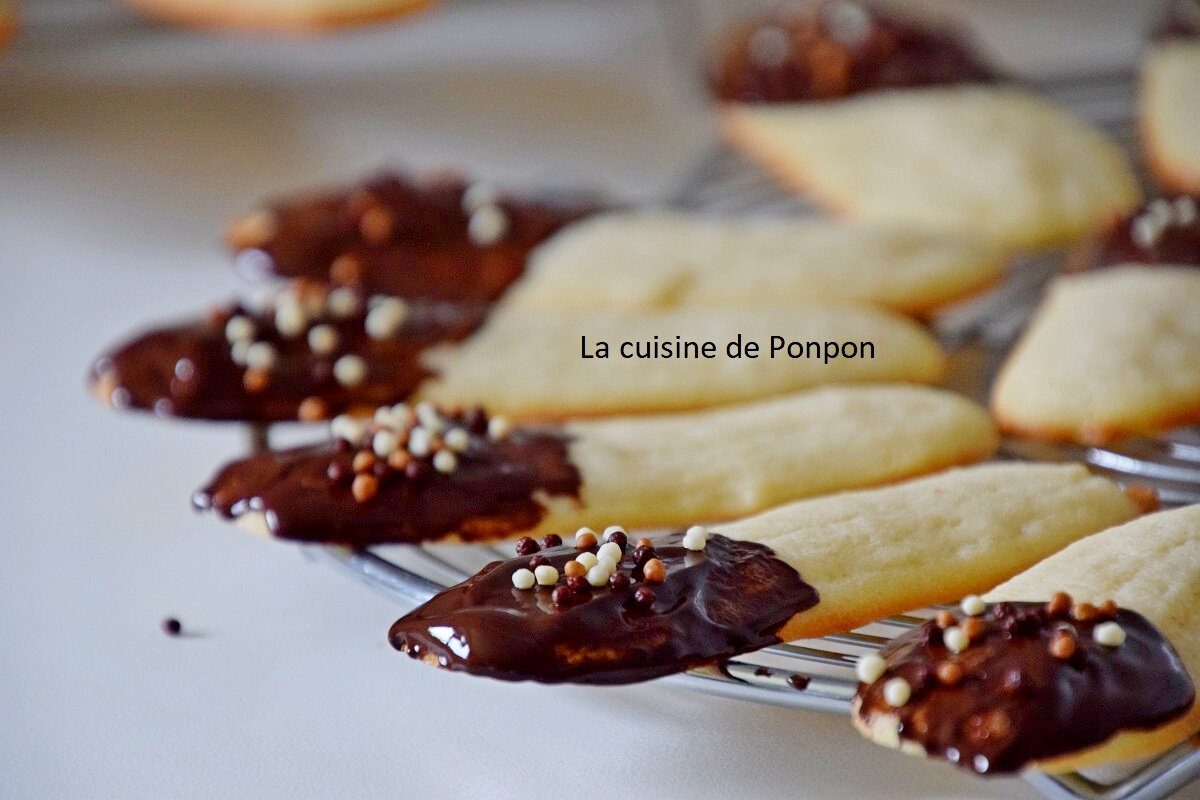 Langue De Chat Garnie De Chocolat La Cuisine De Ponpon Rapide Et Facile