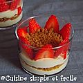 Tiramisu fraise - spéculoos