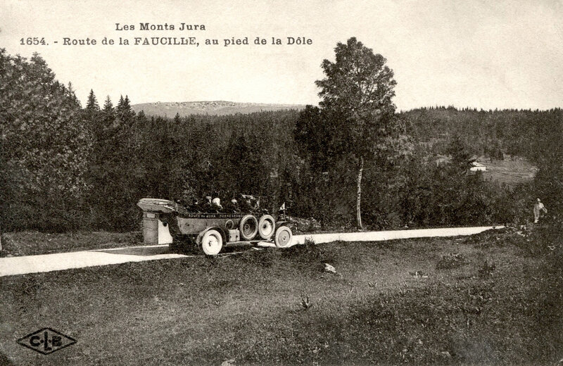 promenade automobile dans le Jura, avant 1914