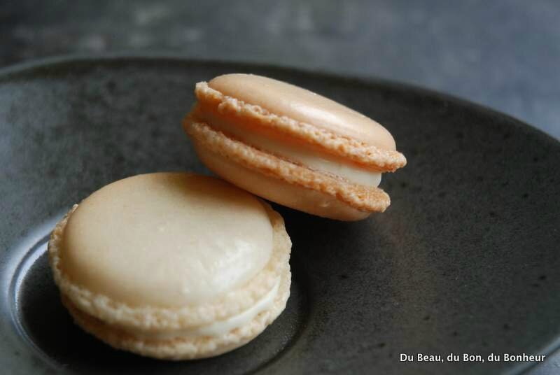 Macarons ganache montée caramel au beurre salé Du Beau, du Bon, du