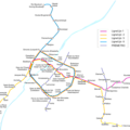 plan du métro bruxellois, l'inspiration des tramifications