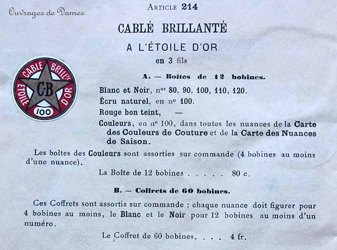 1908 Cablé Brillanté Etoile d'or